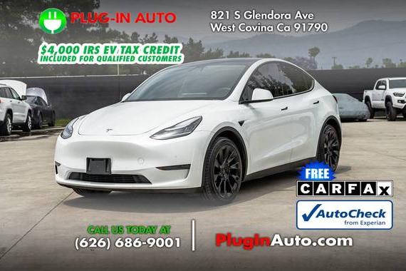 TESLA MODEL Y 2020 5YJYGDEE2LF055341 image